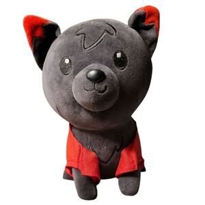 APHMAU Aaron Wolf Plush Werewolf Stuffed Animal Black Red Cape Dog YouTuber RARE